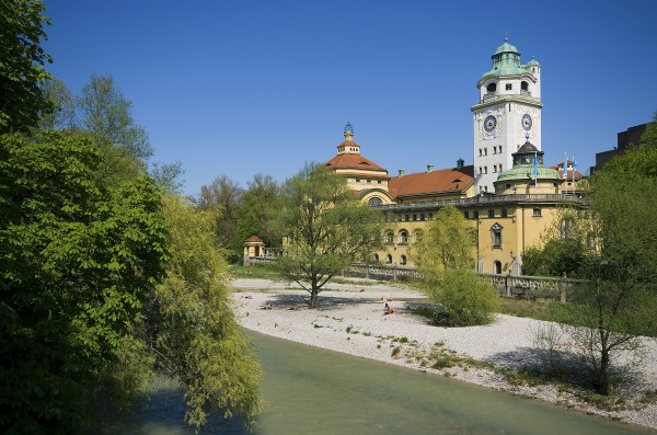 munich s volksbad at the river