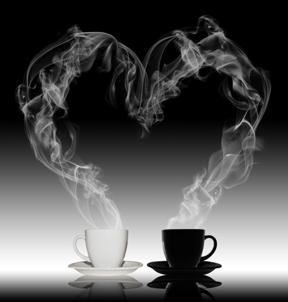 love coffee concept smoke