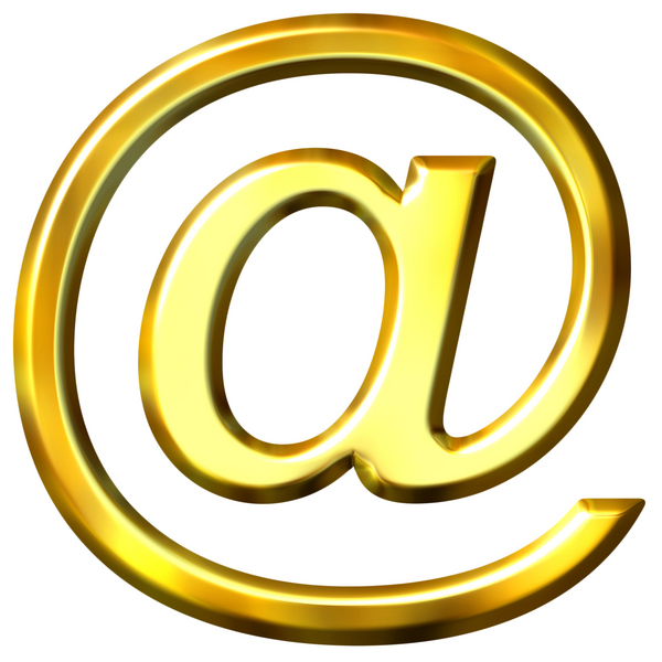 3d golden email symbol - Stock Photo #3190417 | PantherMedia Stock Agency