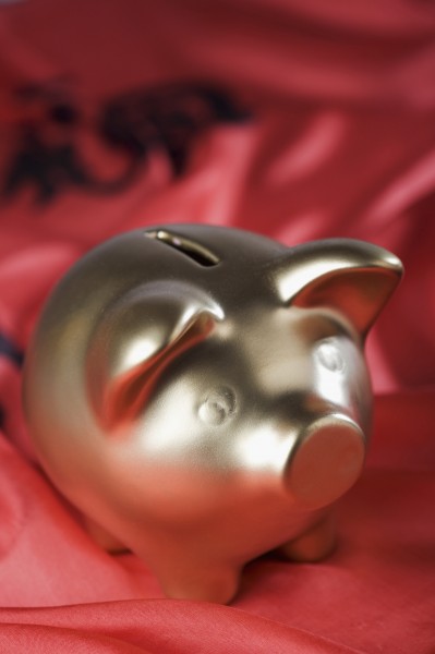 close up of a piggy bank