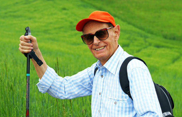 retirees while hiking