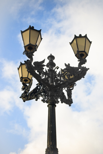 street lamp portrait