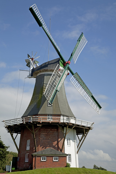 windmills in greetsiel niedersachsen germany