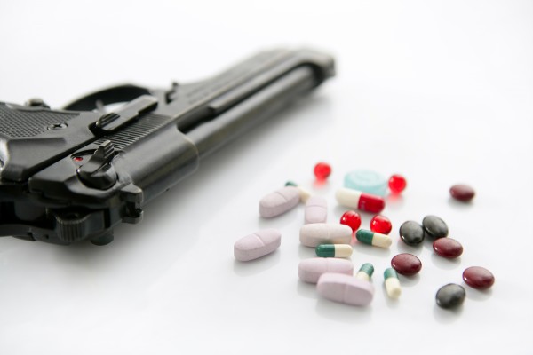 gun or pills two options to