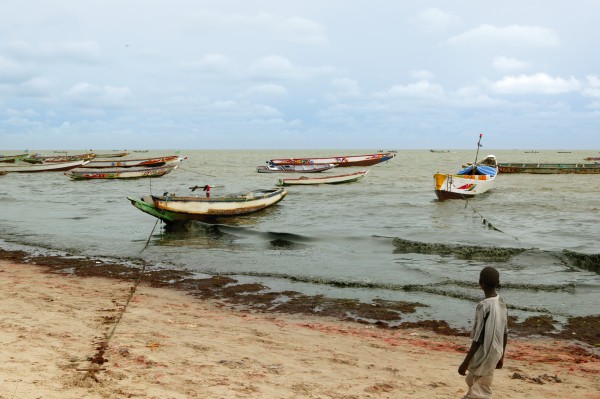 africa senegal atlantic coast fisherman boats