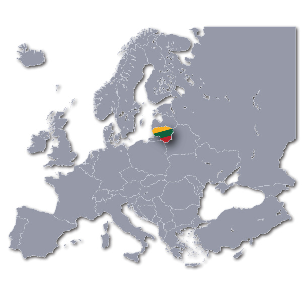 europe map lithuania