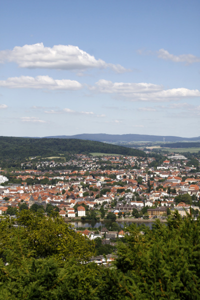 view of hameln from the kluet