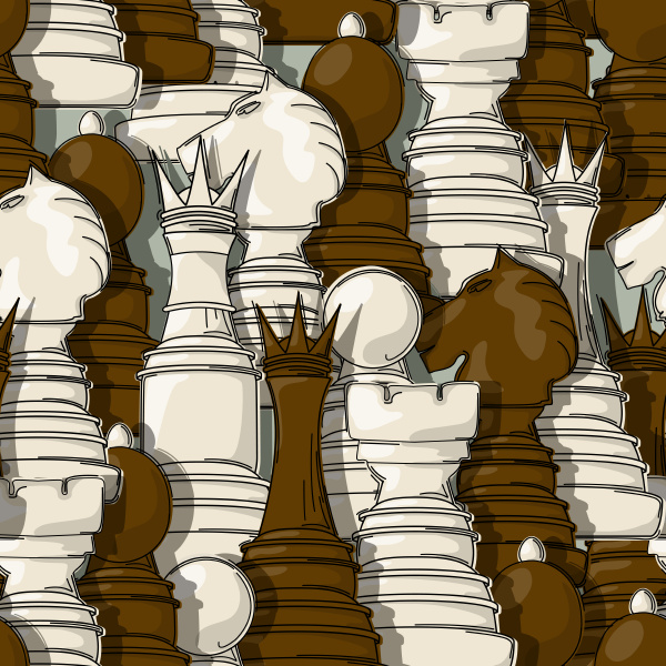 chess pieces pattern