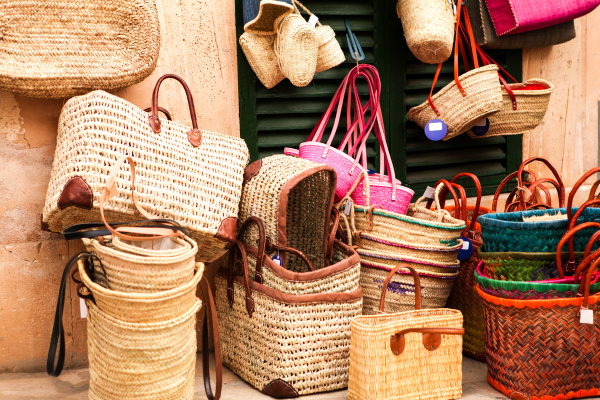 colorful handmade woven bags handbags made