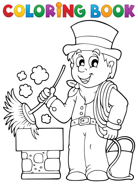 coloring book chimney sweeper
