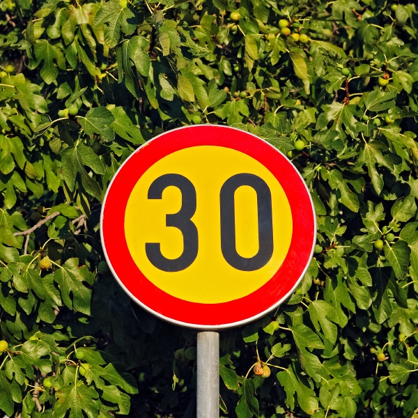 traffic signs 30 km h zone