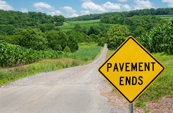 What Pavement Ends Sign Mean