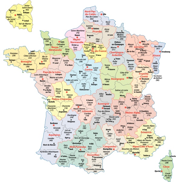 administrative divisions of France - Royalty free image #11147514 ...