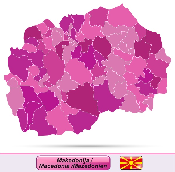map of macedonia