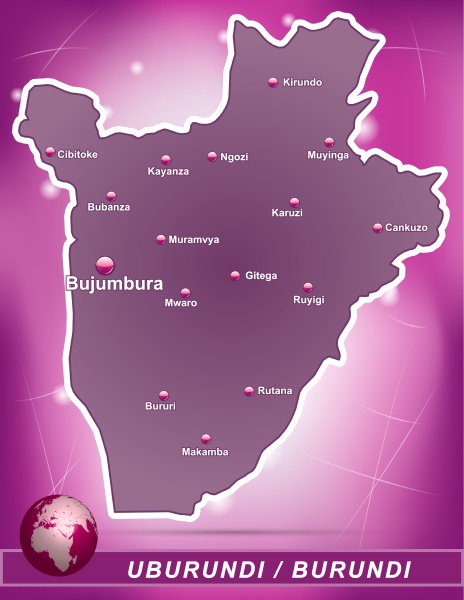 map of burundi