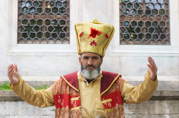 traditional dressed turkish man