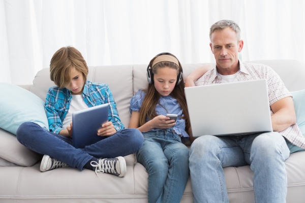 family focus on wireless technology