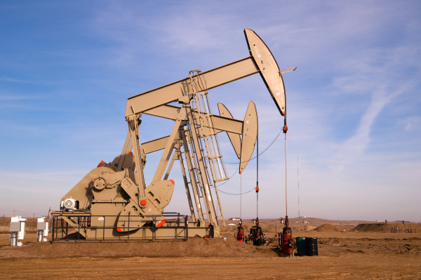 North Dakota Oil Pump Jack Fracking Crude Extraction - Royalty free image # 14501679