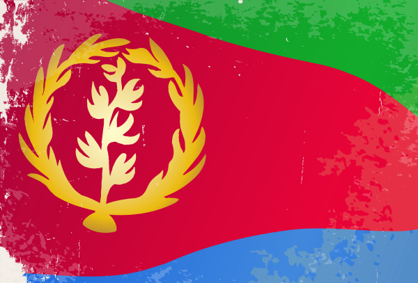 eritrea flag grunge