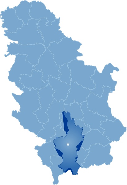 map of serbia subdivision kosovo