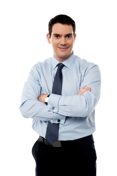 Corporate professional posing arms crossed - Stock Photo #15301429 ...