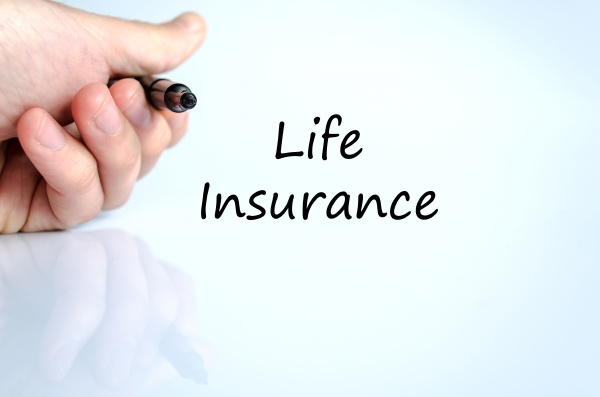 life insurance text concept