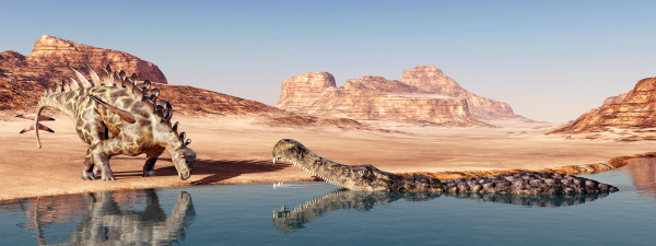 huayangosaurus and sarcosuchus