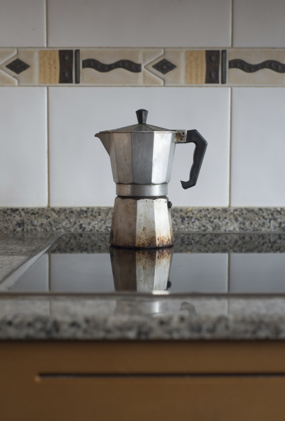 espresso can in a kitchen