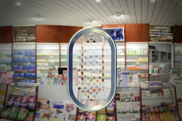 transaction window of a pharmacy