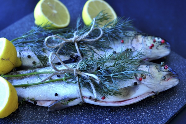 trout with dill pepper and