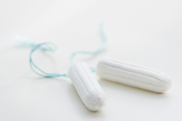 close up of tampons
