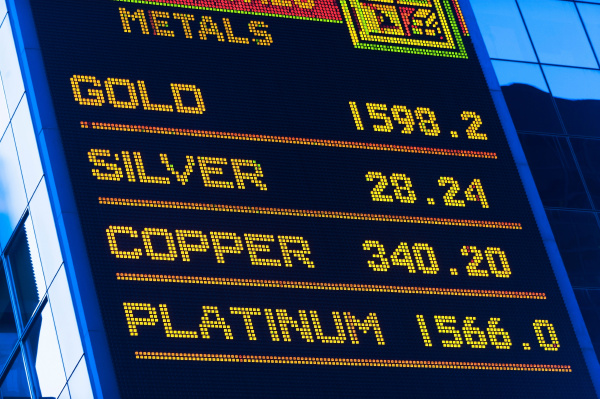 precious metal prices digital display