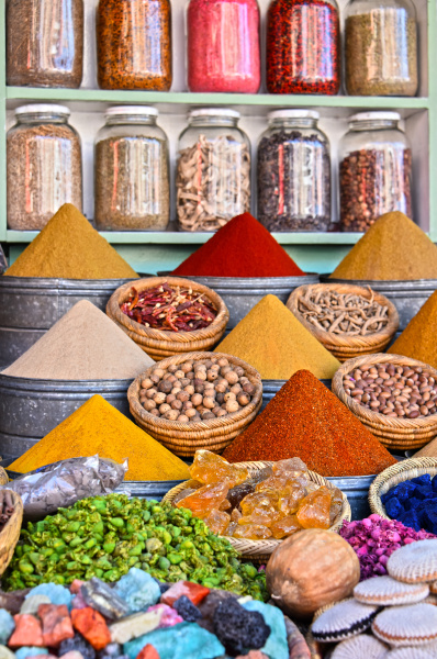 variety of spices on the arab