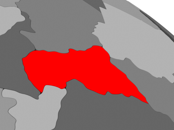 central africa in red