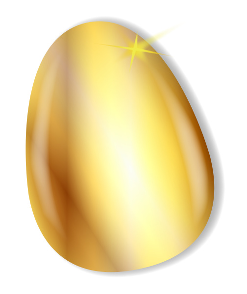 gold easter egg