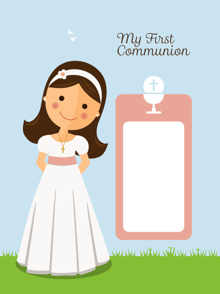 my first communion invitation