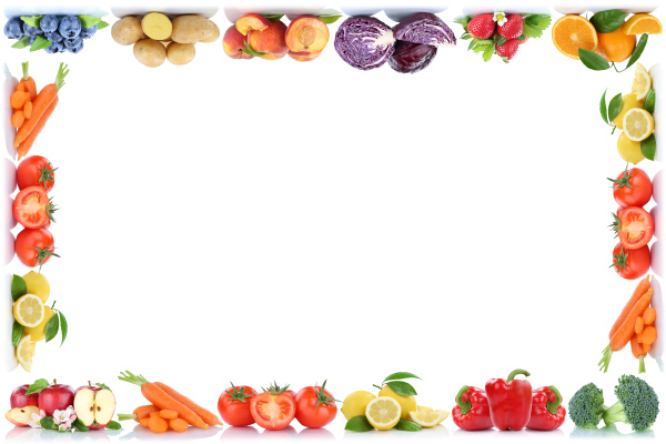 Fruit and Vegetables Fruit Frame Text Space Copyspace - Royalty free ...