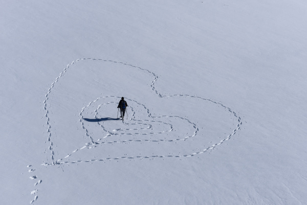 message of love from the snowy
