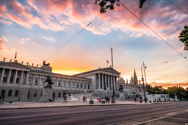 austrian parliament building on ring road