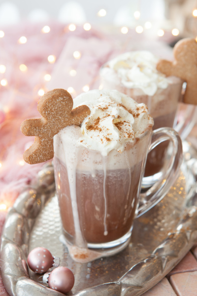hot chocolate with cream