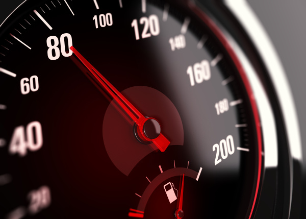 speedometer speed limit at 80