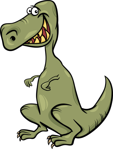 cartoon illustration of dinosaur character - Stock image #23854510 ...