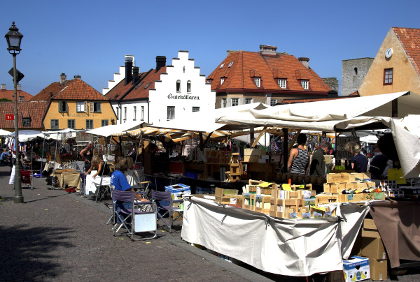 at the marketplace of visby