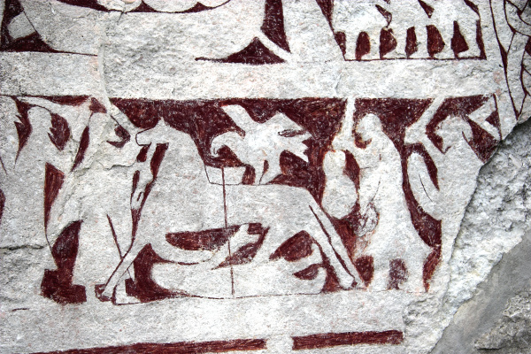 detail on a viking age picture