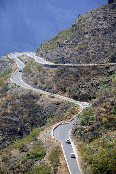 hairpin curve at masca tenerife