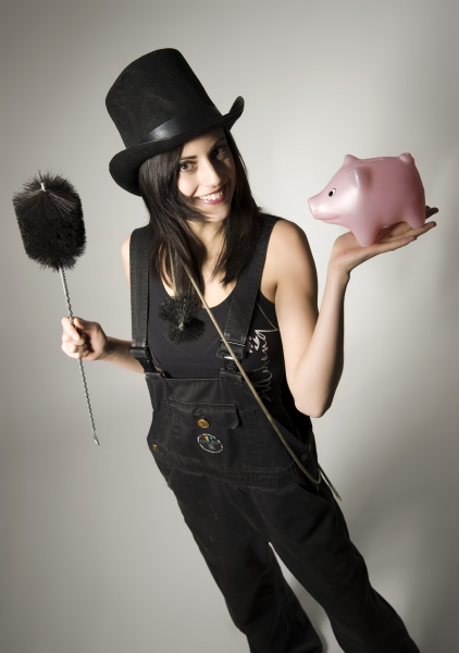 chimney sweeper with pigs