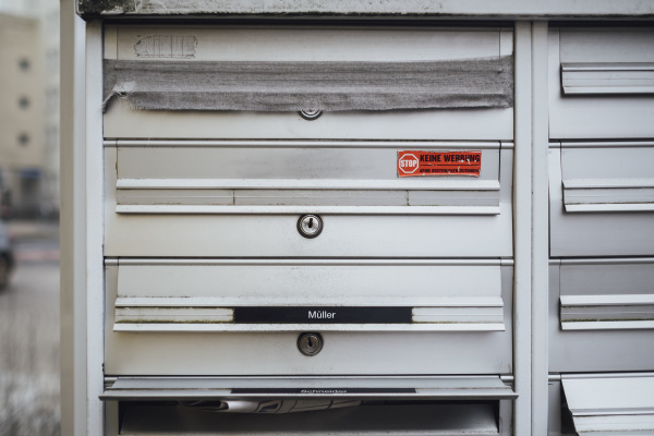 barred mailbox of deceased neighbour