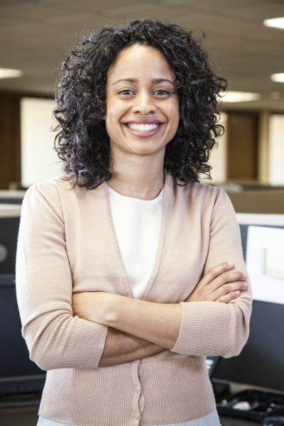 portrait of a black businesswoman in