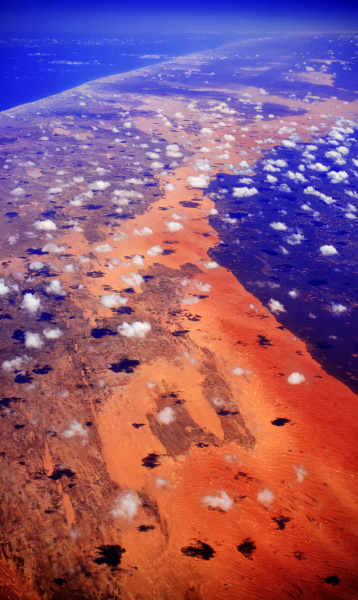 aerial view of somalia africa