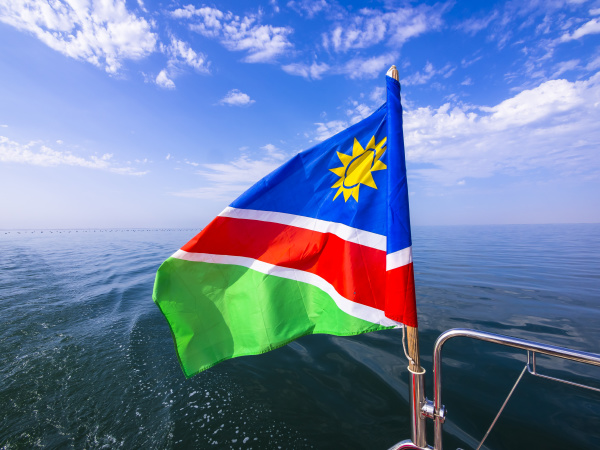 blue closeup horizon africa namibia flag